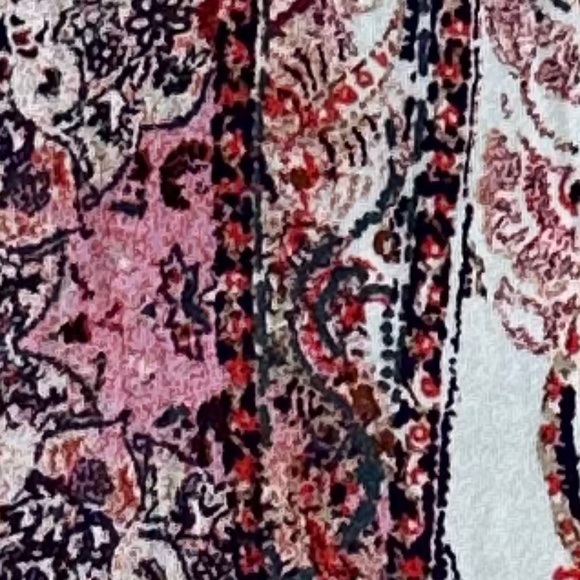 Free People All Dolled Up Knit Mini Dress Ivory Paisley Small NWT Boho Fall - Picture 11 of 16